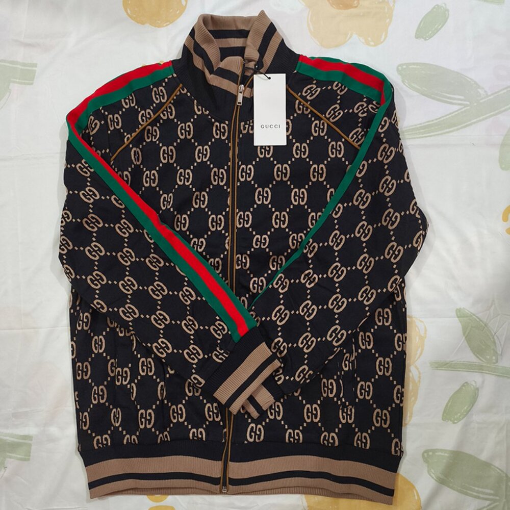 Gucci Double G Jacquard Webbing Jacket